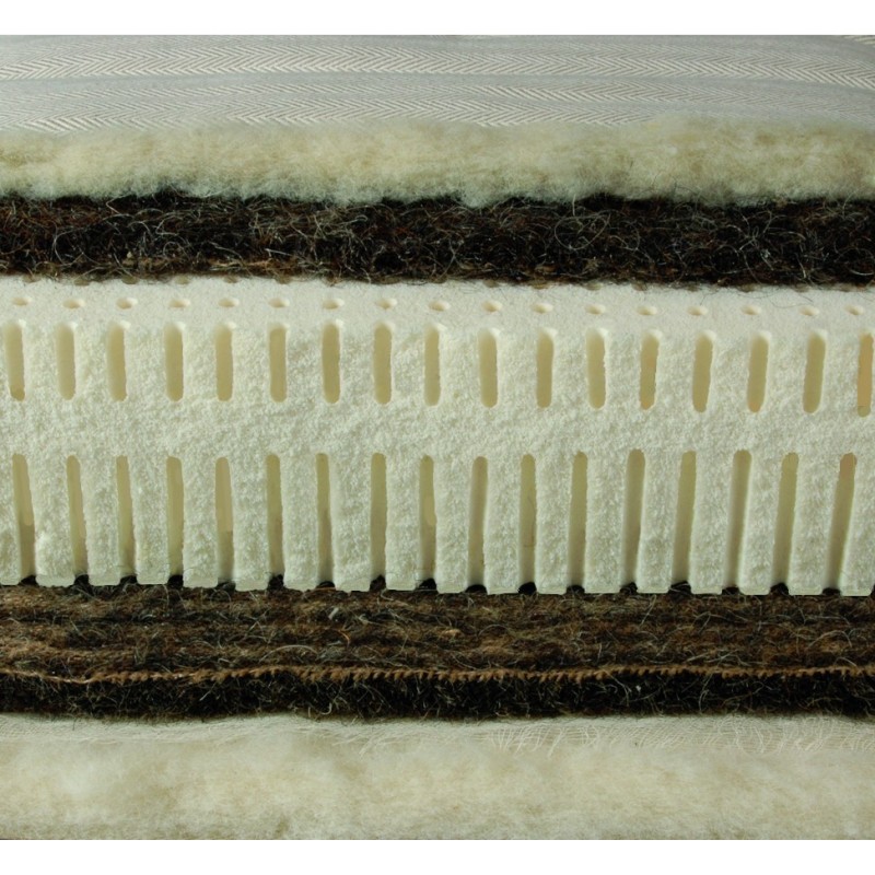 Natural latex + wool + horse hair mattress